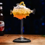 Copo de coquetel criativo-porcupina peixe/cisne/rosa/octopus/pássaro design copo de coquetel, copo de bebida novidade para ktv bar festa noturna
