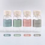 Garrafa de água fofa portátil de 500ml com tampa pop-up de palha à prova de vazamento para crianças da escola garrafa de beber de plástico