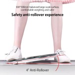 Balança de peso inteligente com display LCD, carregamento automático, recarregável, Bluetooth, gordura medida, energia leve, calorias