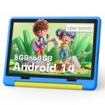 Tablet infantil android 15 tablet para crianças 10 polegadas 8gb + 64gb 8 núcleos com estojo 1tb tf expansível para crianças pequenas controle parental