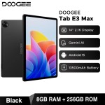 Versão global doogee tab e3 max tablet pc android 15 gemini ai 14 ''2.1k tela 8gb ram 256gb 13500mah bateria grande almofada inteligente