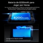 REDMAGIC Astra Tablet Gamer 9.06'' OLED 8200mAh Android 15 Snapdragon 8 Elite 12GB+256GB/16GB+512GB/24GB+1TB Preto Branco