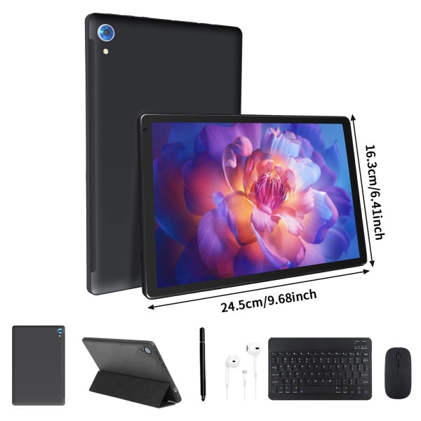 10 Polegada android 15 tablet 8 núcleo tablets 24(4 +20)gb + 128gb 1tb expansão wifi6 5mp + 8mp stylus teclado mouse fone de ouvido pc pad conjunto