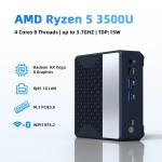 Zippc mini pc amd ryzen 5 3500u 16gb ddr4 500gb ssd nvme wifi5 bt4.2 windows 11 display triplo desktop diy gamer computador