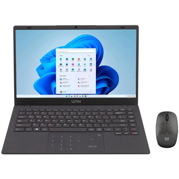 Notebook Multi Ultra UB251 4GB RAM 128GB eMMC 14" HD Windows 11 UB251 + Mouse Sem Fio