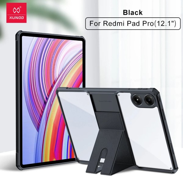 Xundd Tablet Caso Para Xiaomi Poco Pad Redmi Pad Pro 12.1 ''2024 Casos Manga Protetora À Prova de Choque Tampa Transparente Com Suporte Suporte