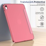 Capa inteligente vermelha melancia para iPad (A16) 11a geração 2025/iPad 10a 10,9 2022, capa fina translúcida rígida para tablet PC