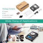 0.001g de precisão digital de jóias escala 20g alimentado por usb balança eletrônica lcd mini balanças de laboratório 0.001g balanças eletrônicas