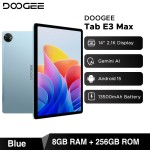 Versão global doogee tab e3 max tablet pc android 15 gemini ai 14 ''2.1k tela 8gb ram 256gb 13500mah bateria grande almofada inteligente