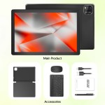 BAKEN Tablet Android 15 de 10 polegadas, processador quad-core, 12 GB (expansão 3 + 9) RAM + armazenamento de 64 GB, 5G WiFi, câmeras duplas 1280 * 800