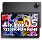 Versão global doogee u11 pro android 15 tablet pc 11 polegadas ultra-claro 90hz display 30gb (6 + 24) 256gb 8580mah bateria tablet