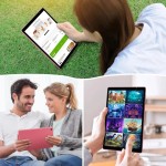 Mais recente tablet Android 14, tablet de 10 polegadas, processador Quad-core, 5G WiFi, 4 GB de ROM + 32 GB de RAM, resolução 1280 * 800, bateria de 6000 mAh